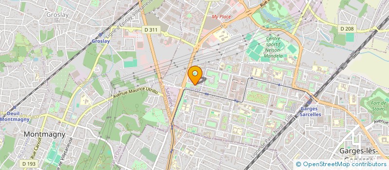localisation de l'entreprise BENICHAY à SARCELLES