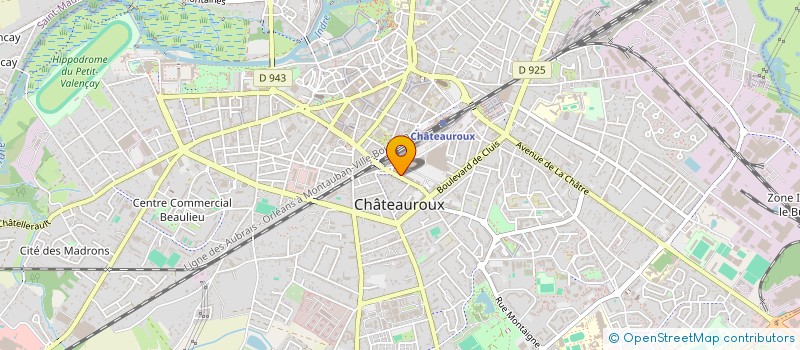 localisation de l'entreprise BENIDRI à CHATEAUROUX