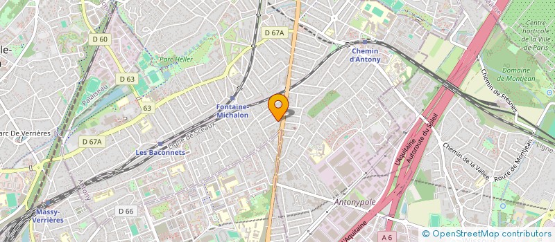 localisation de l'entreprise BENIEL à ANTONY