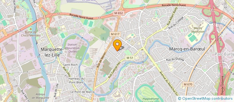 localisation de l'entreprise BENIFRED à MARCQ-EN-BARŒUL