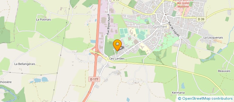 localisation de l'entreprise BENIGUET INTERIEUR  GUICHEN