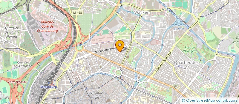 localisation de l'entreprise BENILAND  STRASBOURG