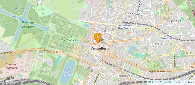 localisation de l'entreprise BENILOU à VERSAILLES