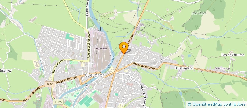 localisation de l'entreprise BENIMMO  GUEUGNON