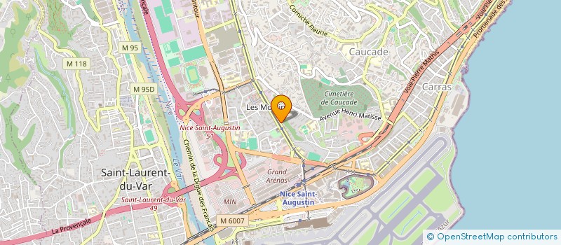 localisation de l'entreprise BENIMMO à NICE
