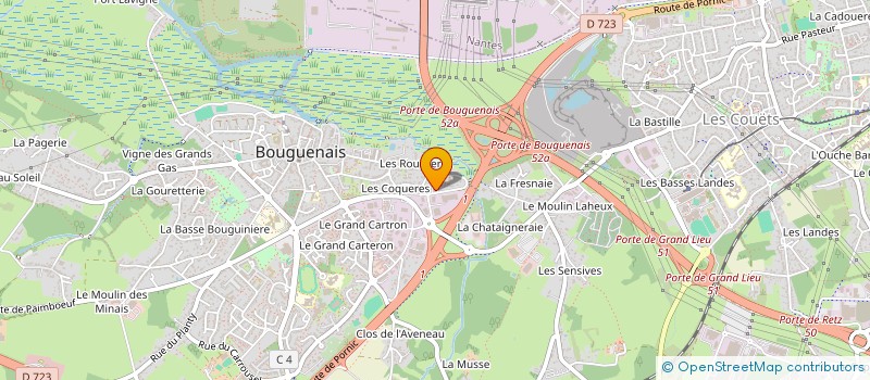 localisation de l'entreprise BENIN CULTURE & CHARITY  BOUGUENAIS