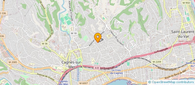localisation de l'entreprise BENIN ENFANTS ET AVENIR à CAGNES-SUR-MER