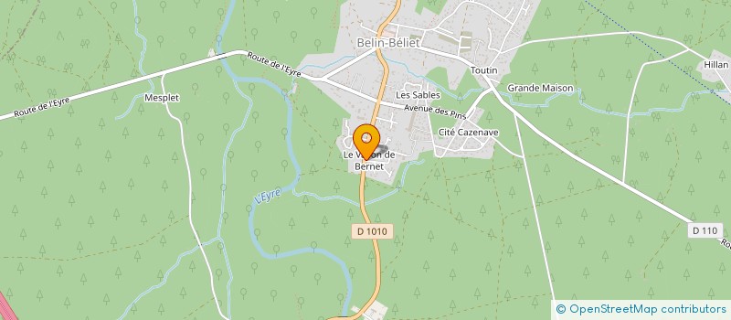 localisation de l'entreprise BENIN NAGNON à BELIN-BELIET