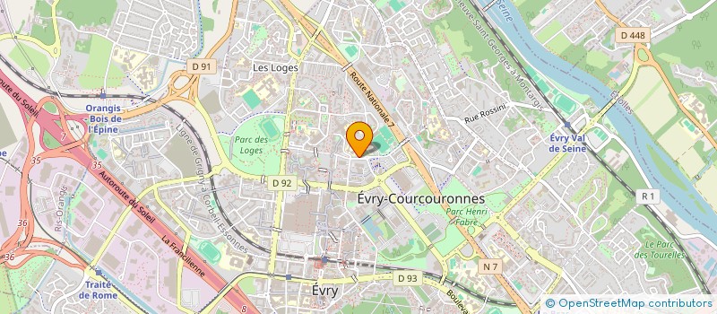 localisation de l'entreprise BENINET à EVRY-COURCOURONNES