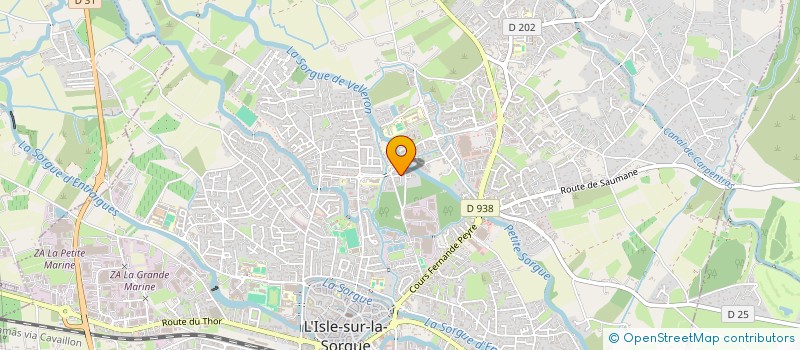 localisation de l'entreprise BENINVEST  L'ISLE-SUR-LA-SORGUE