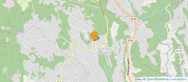 localisation de l'entreprise BENISTA à SAINT-PAUL-DE-VENCE
