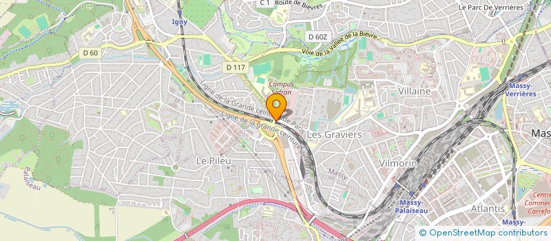 localisation de l'entreprise BENISVAL à MASSY