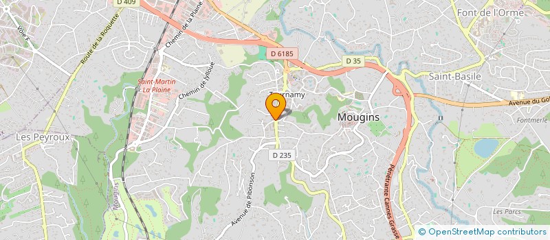 localisation de l'entreprise BENITA TRANSPORTS  MOUGINS