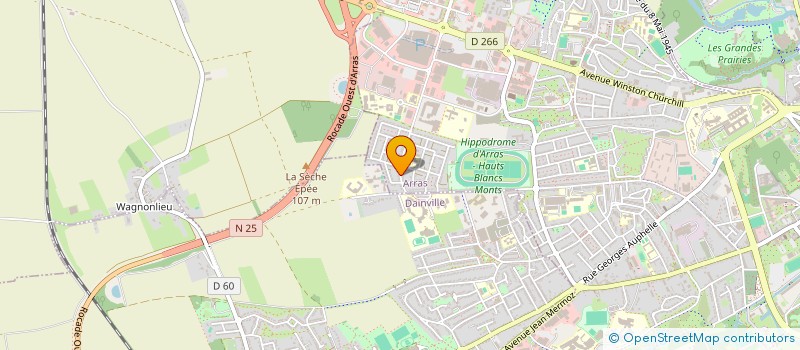 localisation de l'entreprise BENITAF à ARRAS