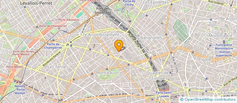 localisation de l'entreprise BENITEX  PARIS 17