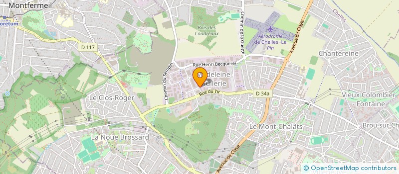 localisation de l'entreprise BENITIS TECHNOLOGIE INNOVATION SURFACES  CHELLES