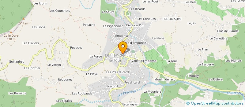 localisation de l'entreprise BENITO  LE PLAN-DE-LA-TOUR