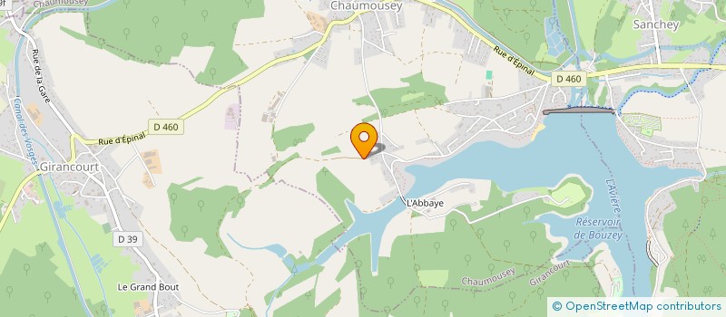 localisation de l'entreprise BENJA  CHAUMOUSEY