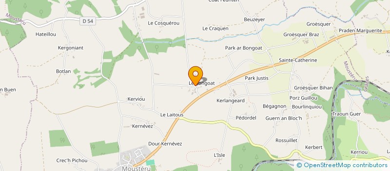 localisation de l'entreprise BENJA'MAIN VERTE PAYSAGE à MOUSTERU