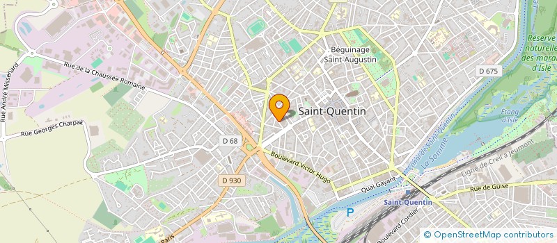 localisation de l'entreprise BENJA'VINS à SAINT-QUENTIN