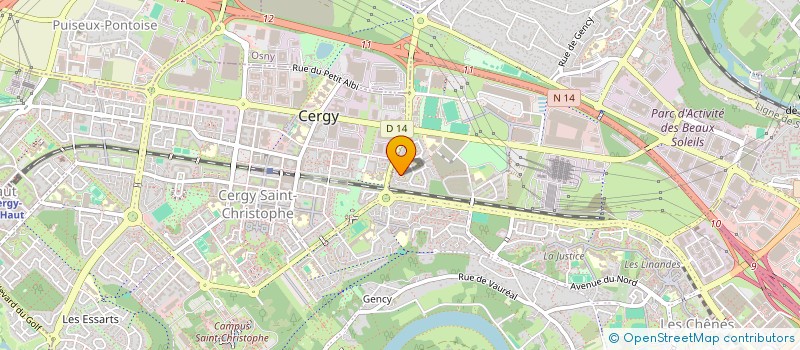 localisation de l'entreprise BENJADA IMMOBILIER  CERGY