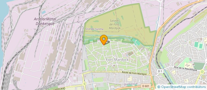 localisation de l'entreprise BENJALINGE à DUNKERQUE