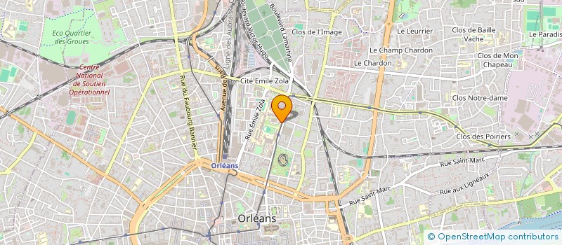 localisation de l'entreprise BENJAM'LAB à ORLEANS