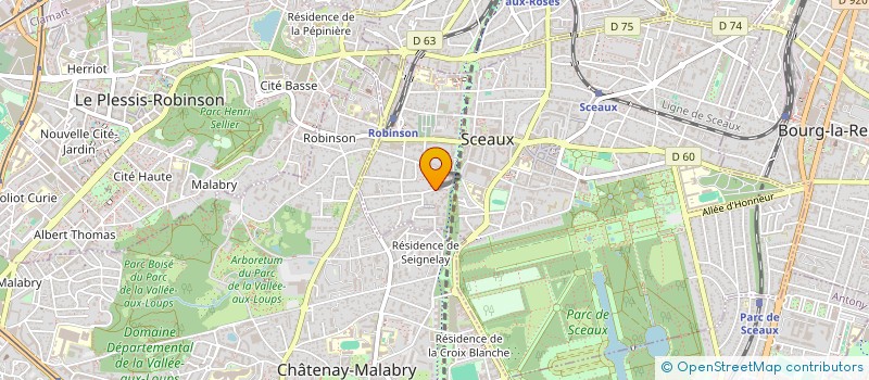 localisation de l'entreprise BENJAMEX à SCEAUX