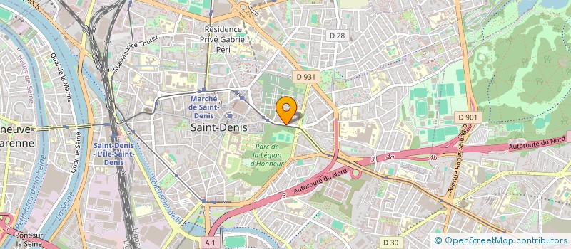 localisation de l'entreprise BENJAMIN à SAINT-DENIS
