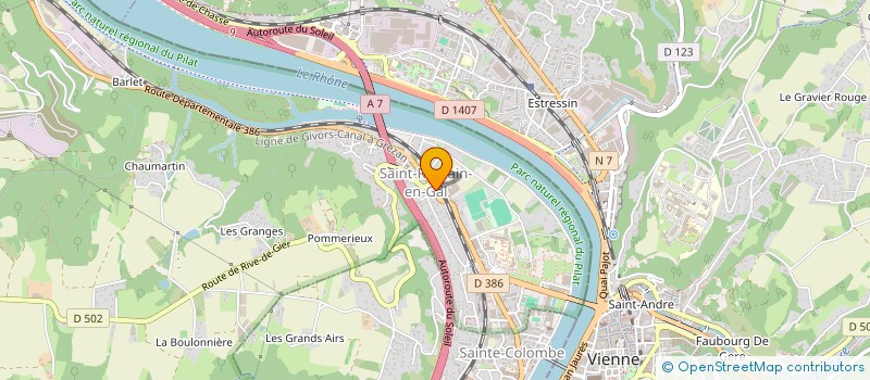 localisation de l'entreprise BENJAMIN  SAINTE-COLOMBE