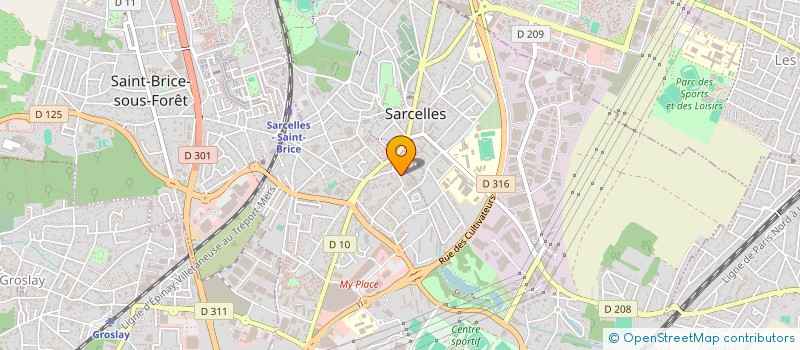 localisation de l'entreprise BENJAMIN  SARCELLES