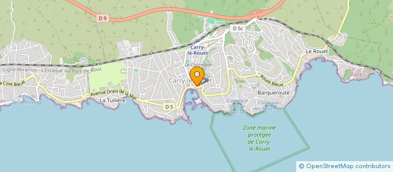 localisation de l'entreprise BENJAMIN à CARRY-LE-ROUET