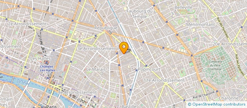 localisation de l'entreprise BENJAMIN  PARIS