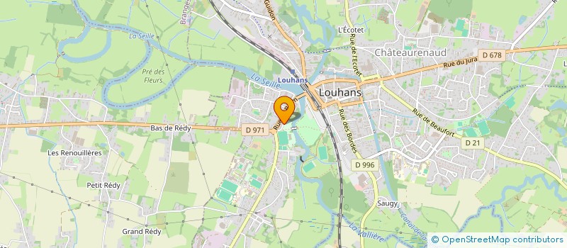 localisation de l'entreprise BENJAMIN à LOUHANS