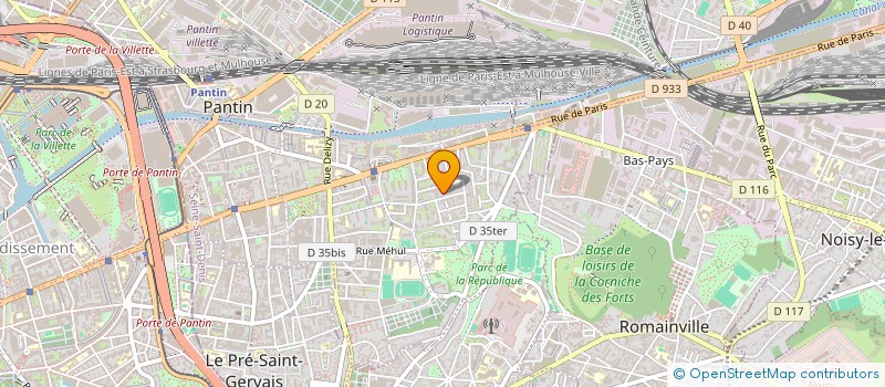 localisation de l'entreprise BENJAMIN  PANTIN