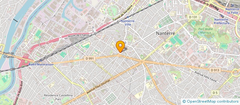 localisation de l'entreprise BENJAMIN COIFFURE  NANTERRE