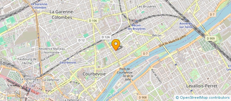 localisation de l'entreprise BENJAMIN CORP à COURBEVOIE