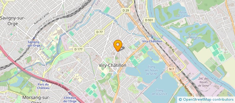 localisation de l'entreprise BENJAMIN ET VANESSA à VIRY-CHATILLON