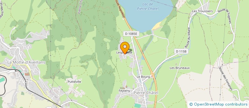 localisation de l'entreprise BENJAMIN ET VIRGINIE PEREZ  PIERRE-CHATEL