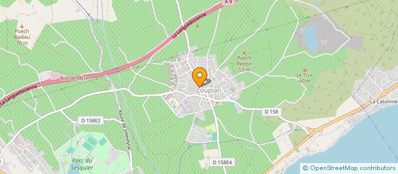 localisation de l'entreprise BENJAMIN FAGETTE  LOUPIAN