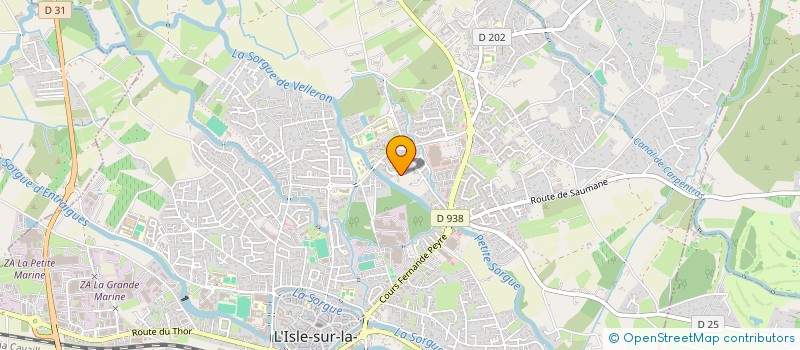 localisation de l'entreprise BENJAMIN GUERIN à L'ISLE-SUR-LA-SORGUE