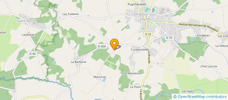 localisation de l'entreprise BENJAMIN JOURDAN à ORADOUR-SUR-VAYRES