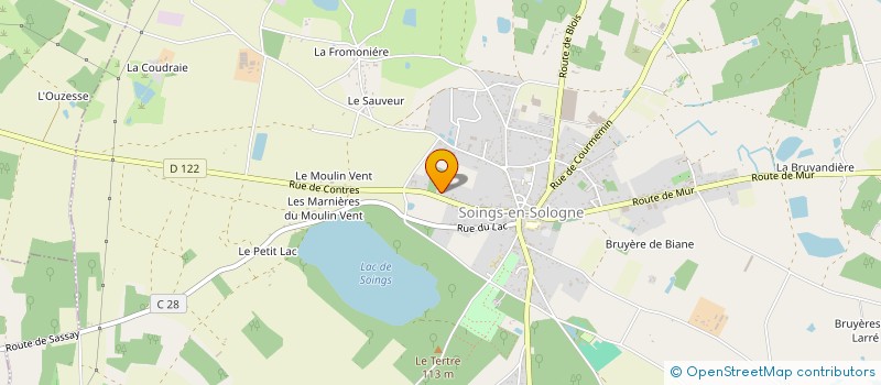 localisation de l'entreprise BENJAMIN LENEUF DECORATION  SOINGS-EN-SOLOGNE