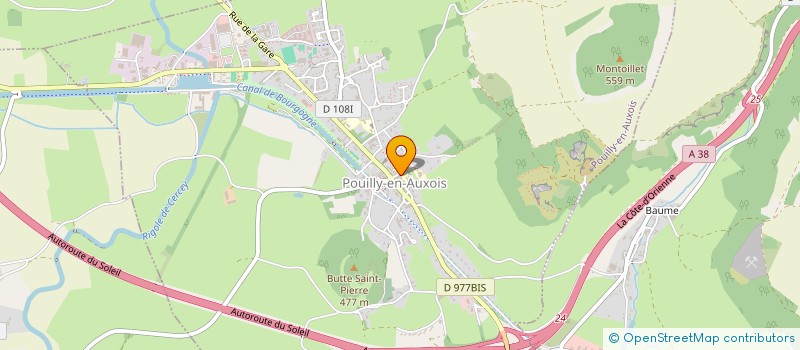 localisation de l'entreprise BENJAMIN LINARD  POUILLY-EN-AUXOIS