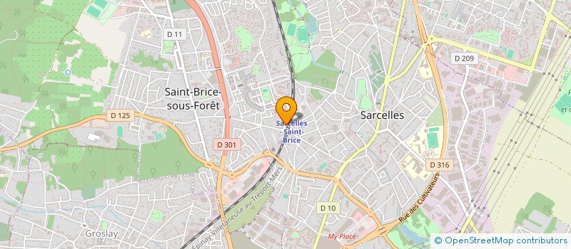 localisation de l'entreprise BENJAMIN LOIC MULTISERVICES  SAINT-BRICE-SOUS-FORET