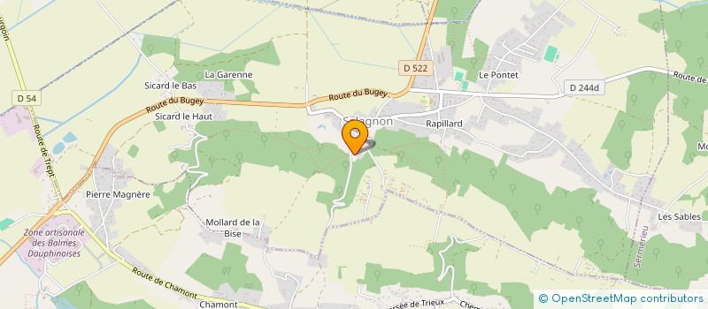 localisation de l'entreprise BENJAMIN LUNARDI TP  SALAGNON