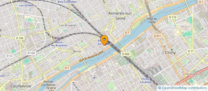 localisation de l'entreprise BENJAMIN MARINHO HOLDING  ASNIERES-SUR-SEINE