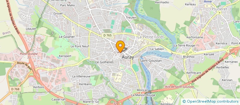 localisation de l'entreprise BENJAMIN MUYL DESIGN à AURAY