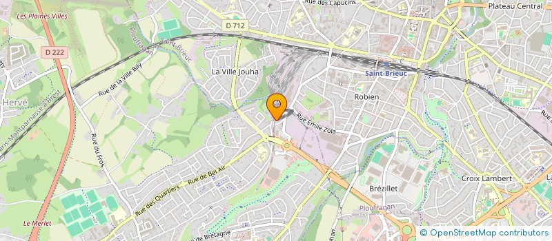 localisation de l'entreprise BENJAMIN VOYAGES  PLOUFRAGAN