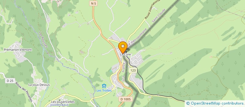 localisation de l'entreprise BENJAMUSIC  LES ROUSSES